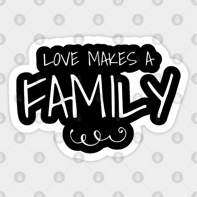 Love Makes a Family, LGBTQ, Valentine's Day Sticker by Wanderer Bat